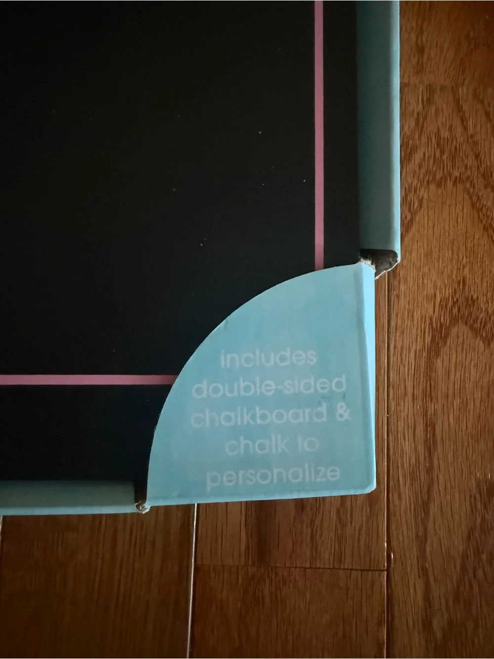 Pearhead First Day Of Chalkboard - Black with Teal Accents